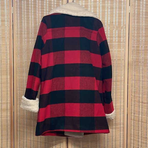 Red and black warm jacket - Picture 2 of 7